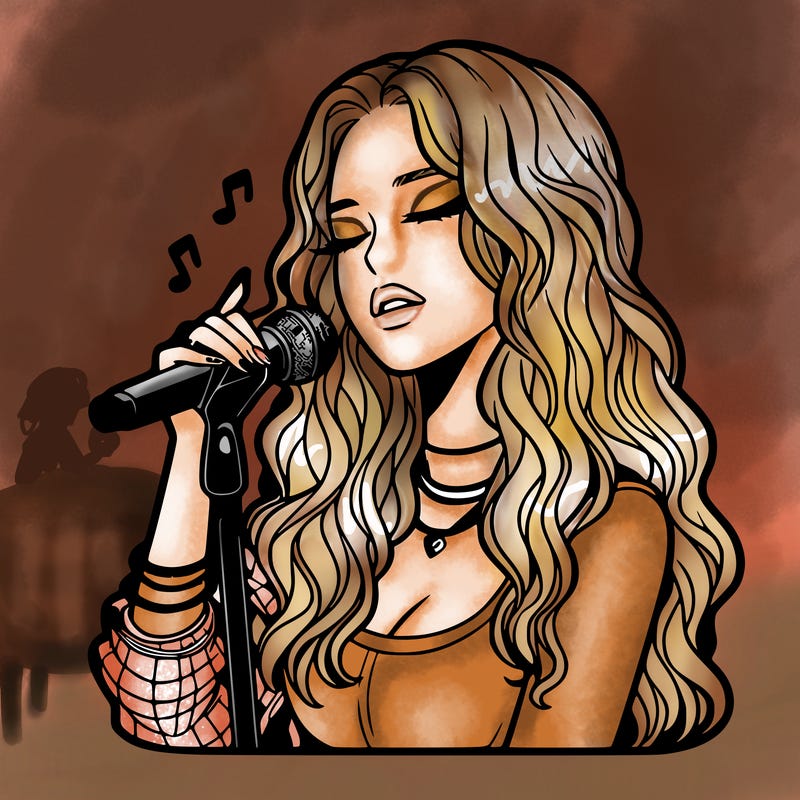 realistic female singer