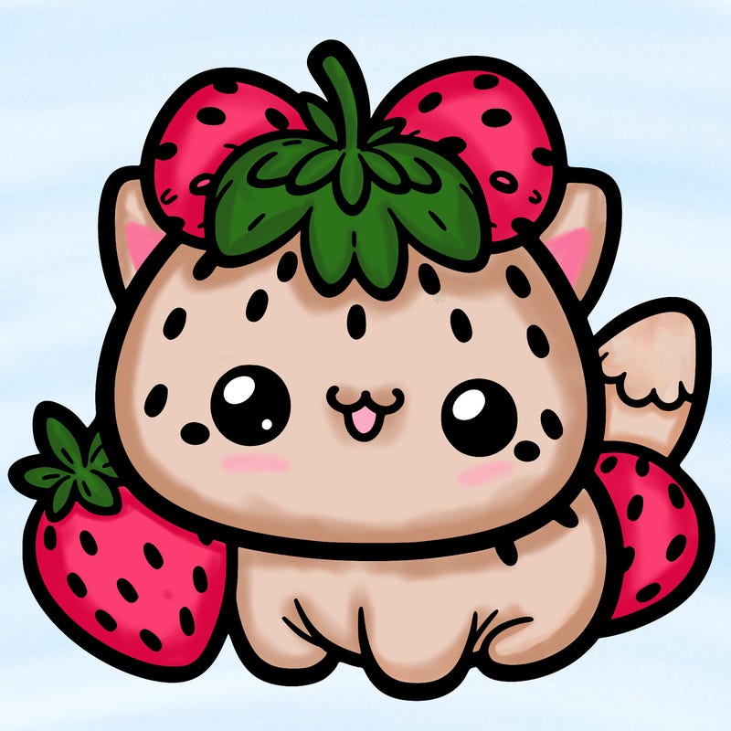 strawberry cat