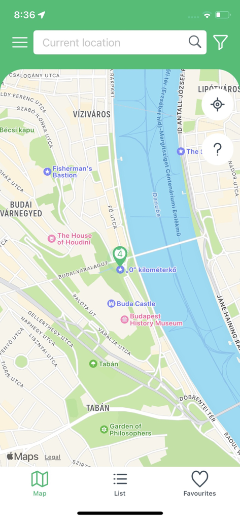 ePower EV Charging - Map view of the ePower EV Charging app showing a charging station location pin
