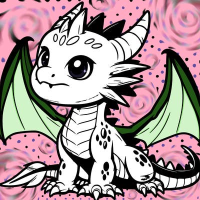 fierce baby night dragon
