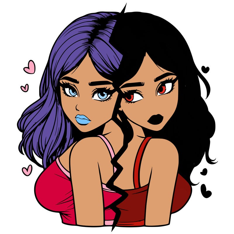 realistic girl split