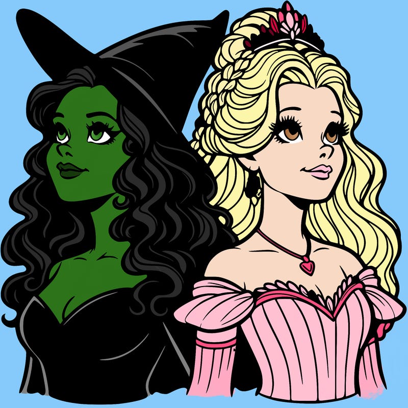 'elphaba and glinda (realistic)