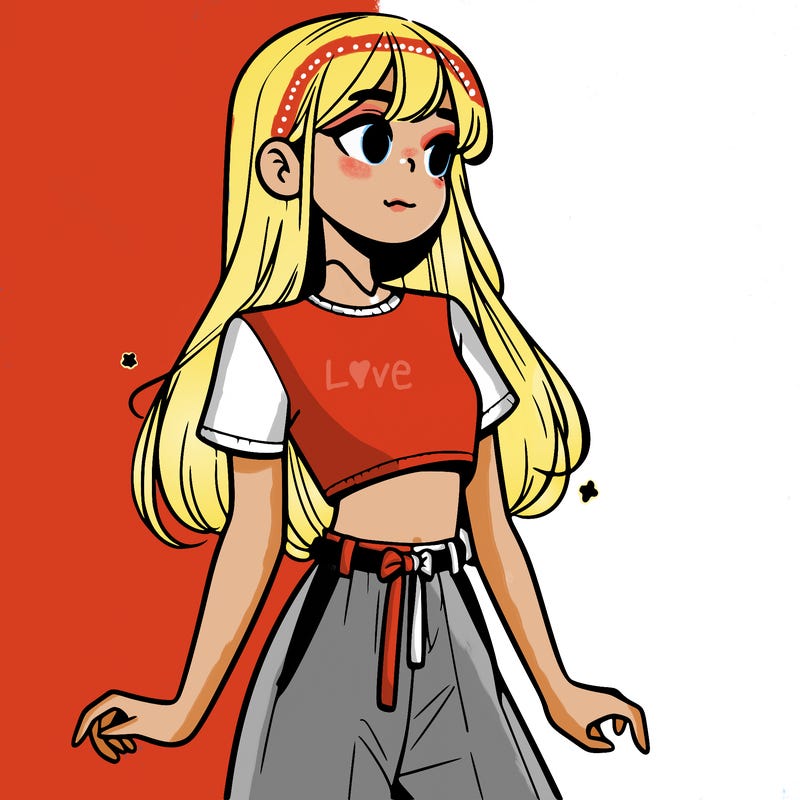 girl in a cute crop top