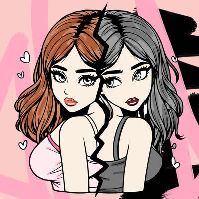 realistic girl split