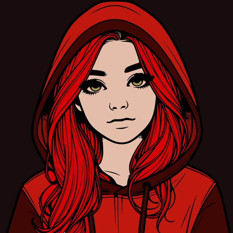 realistic girl with a hoodie