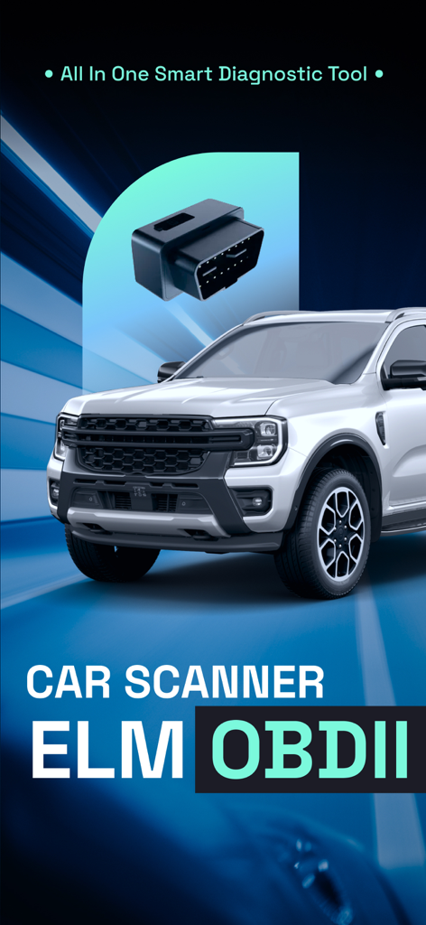 OBD2 Scanner: Torque ELM 327 - Smart car diagnostic tool interface with ELM327 adapter