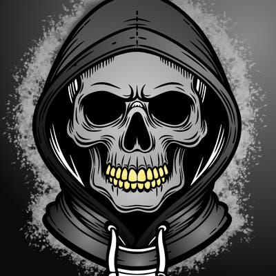 skull hoodie