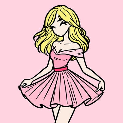 woman in skirt