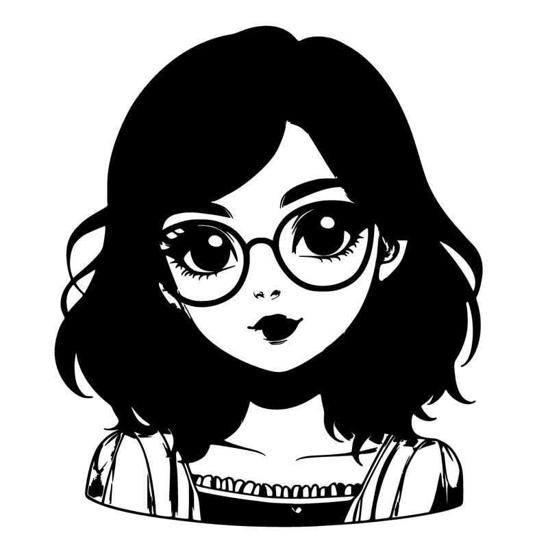 girl with auburn hair and brown eyes, realistic, shy, glasses