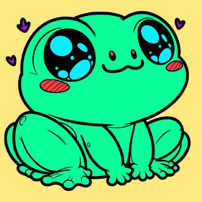 cute frog person realistic