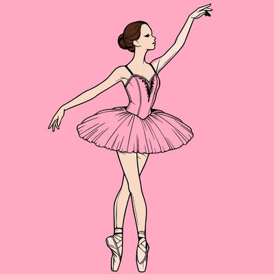 realistic ballerina