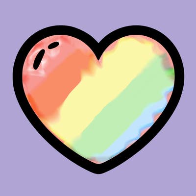 a blank heart