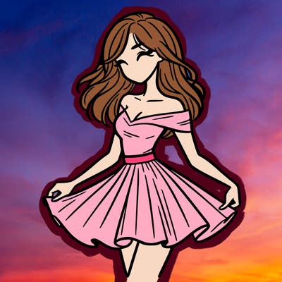 woman in skirt