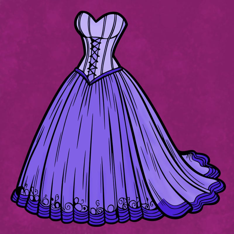 wedding dress-corset and a long and flowy skirt