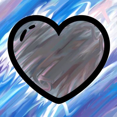 a blank heart