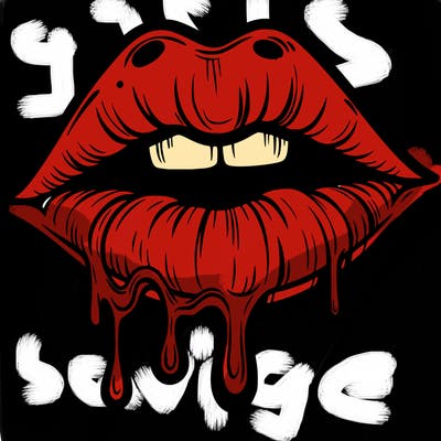 lips that look realistic and drip