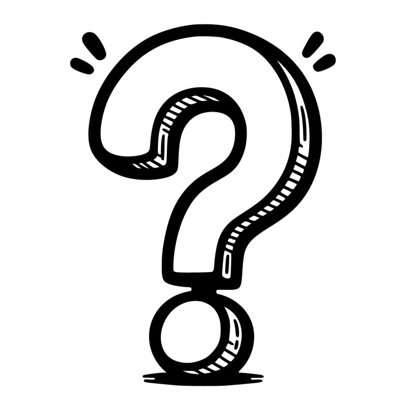 question mark drawing