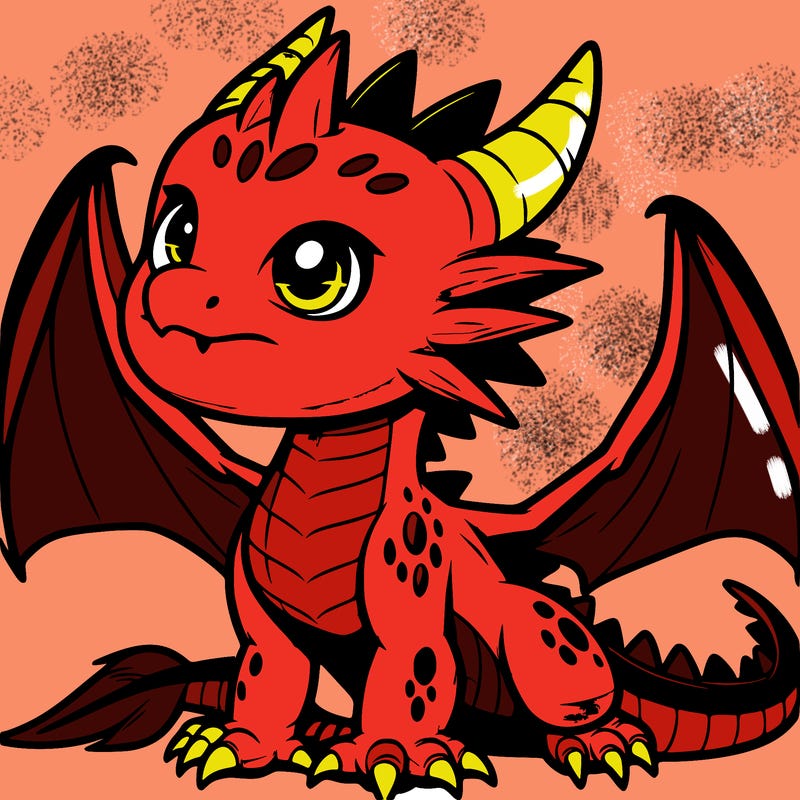 fierce baby night dragon