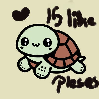 cute simple little turtle