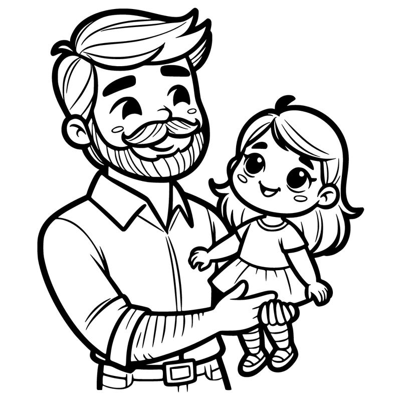 fathers day (dad with his little kid who is a girl)