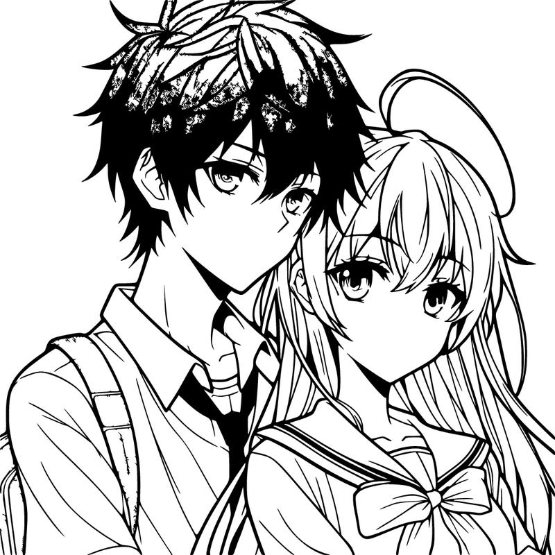 anime couple