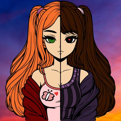 realistic girl split