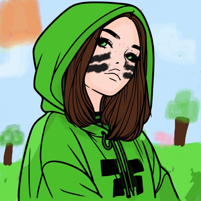a realistic girl in a hoodie