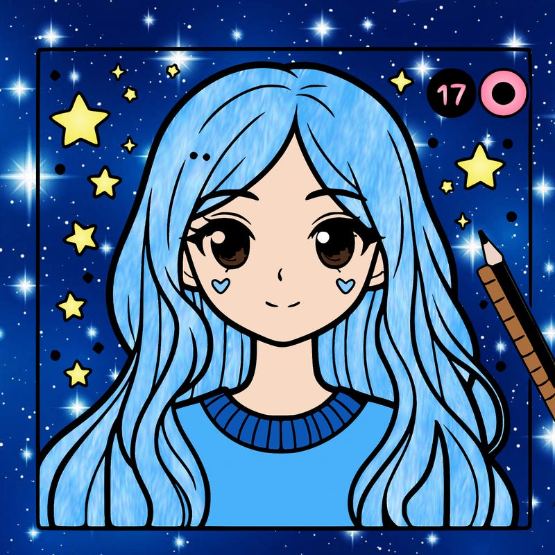 girl with white hair age 17