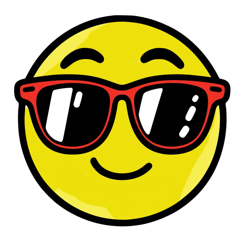 emoji with sunglasses