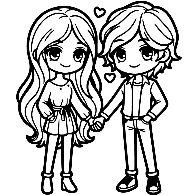 blonde couple with holding hands