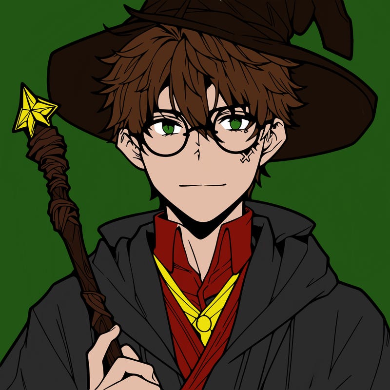 harry potter anime style