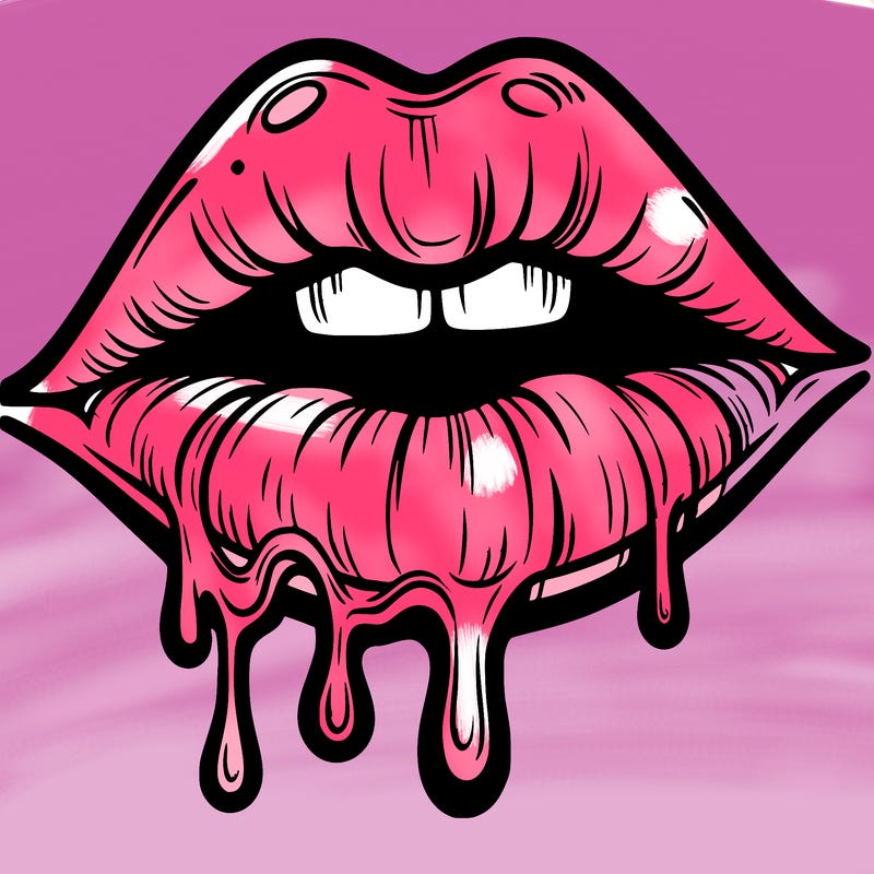lips that look realistic and drip