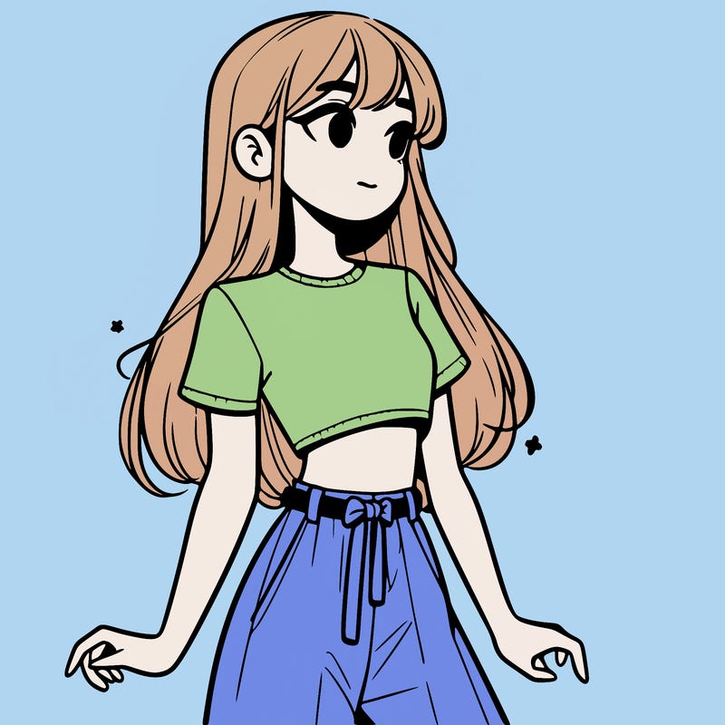 girl in a cute crop top