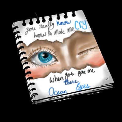a blank sketch pad