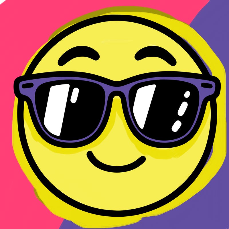 emoji with sunglasses