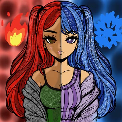 realistic girl split