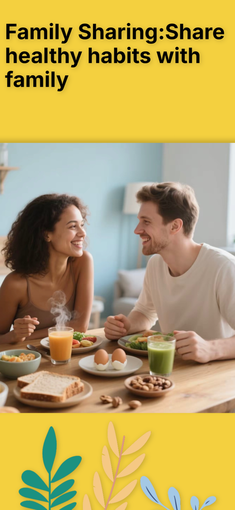 A smiling couple sharing a healthy breakfast together.