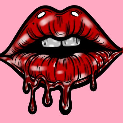 lips that look realistic and drip