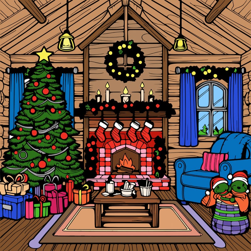 christmas house interior