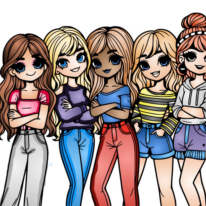 group of girl friends