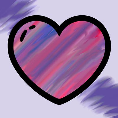a blank heart