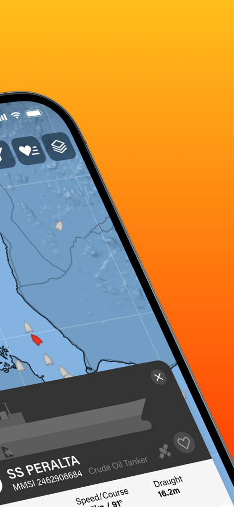 AIS Explorer - Interfaz de la aplicación AIS Explorer que muestra el rastreo de barcos en tiempo real y detalles de embarcaciones en un mapa marítimo