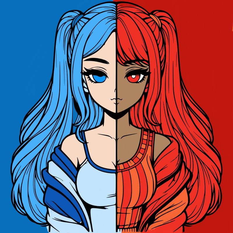 realistic girl split