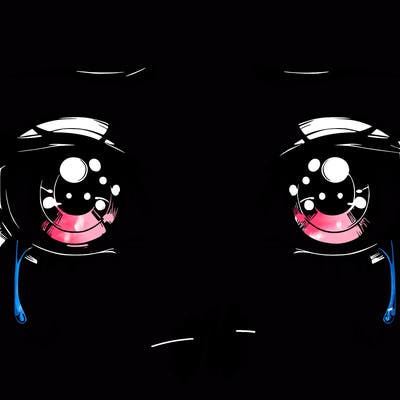 realistic eyes with tears