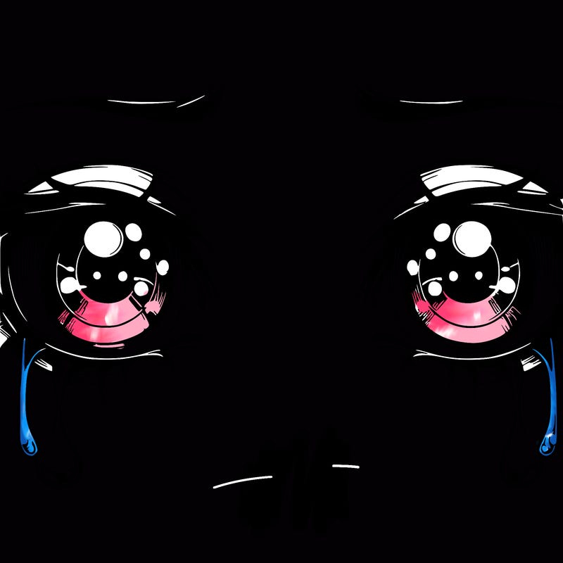 realistic eyes with tears