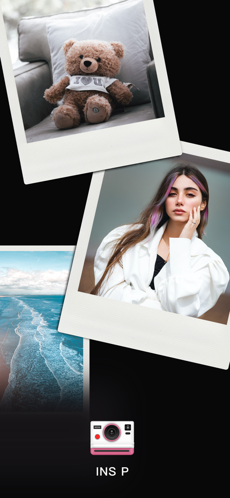 Dazz Cam - Dazz Cam app display featuring vintage instant film frames with retro camera effects