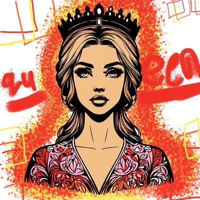 realistic beautiful queen