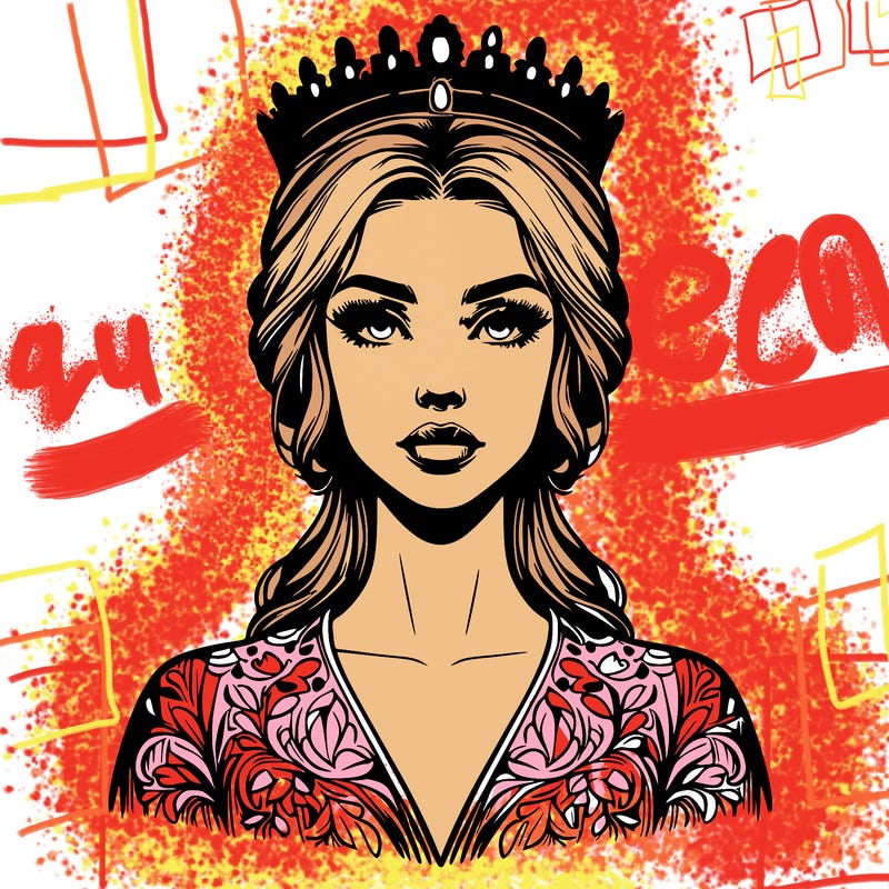 realistic beautiful queen