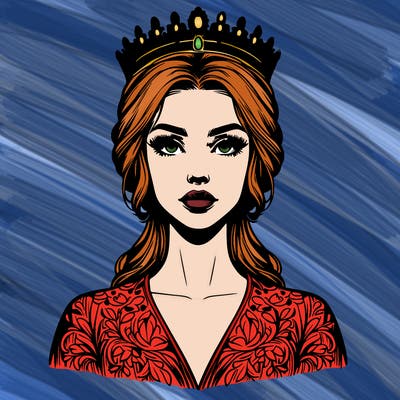 realistic beautiful queen