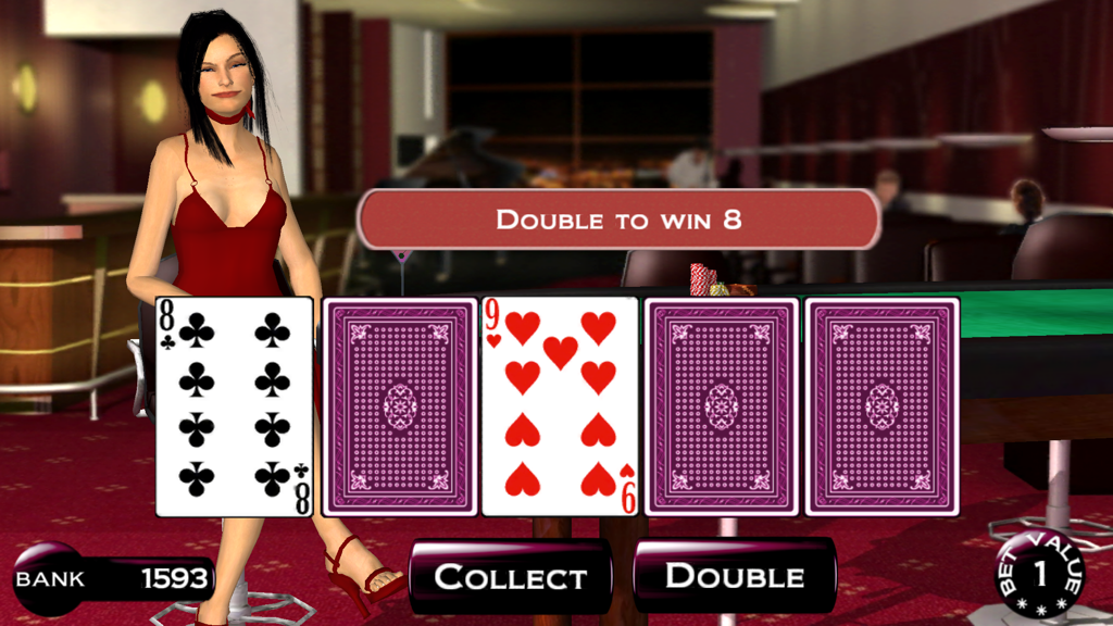 Joker Poker Deluxe - Gameplay of Joker Poker Deluxe featuring a card game in a virtual casino setting